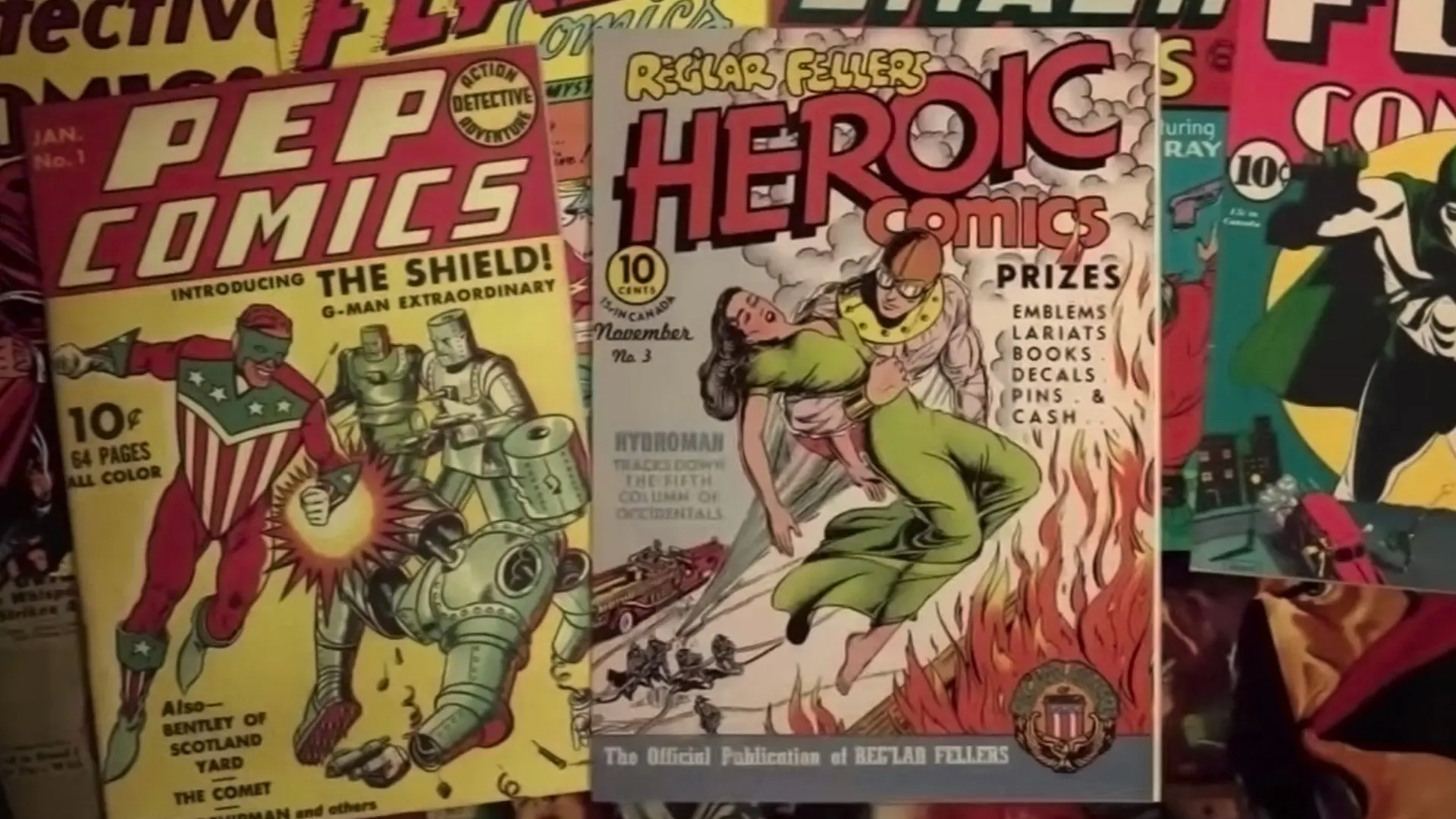 Superheroes: A Never-Ending Battle backdrop
