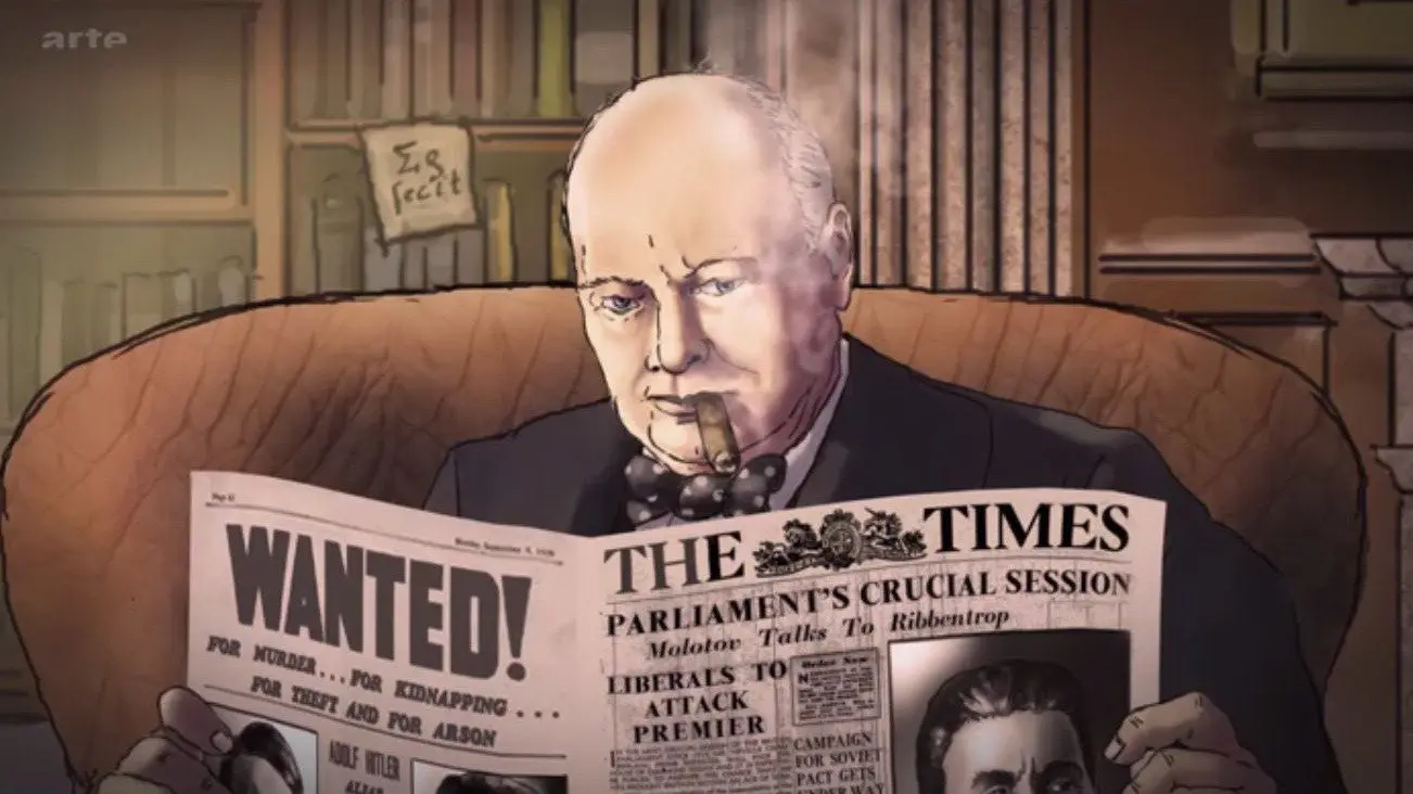 Challenging Churchill backdrop