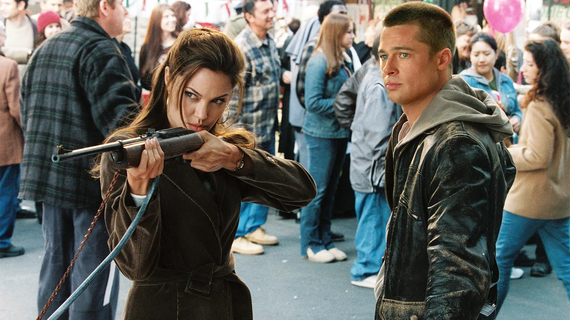 Mr. & Mrs. Smith backdrop